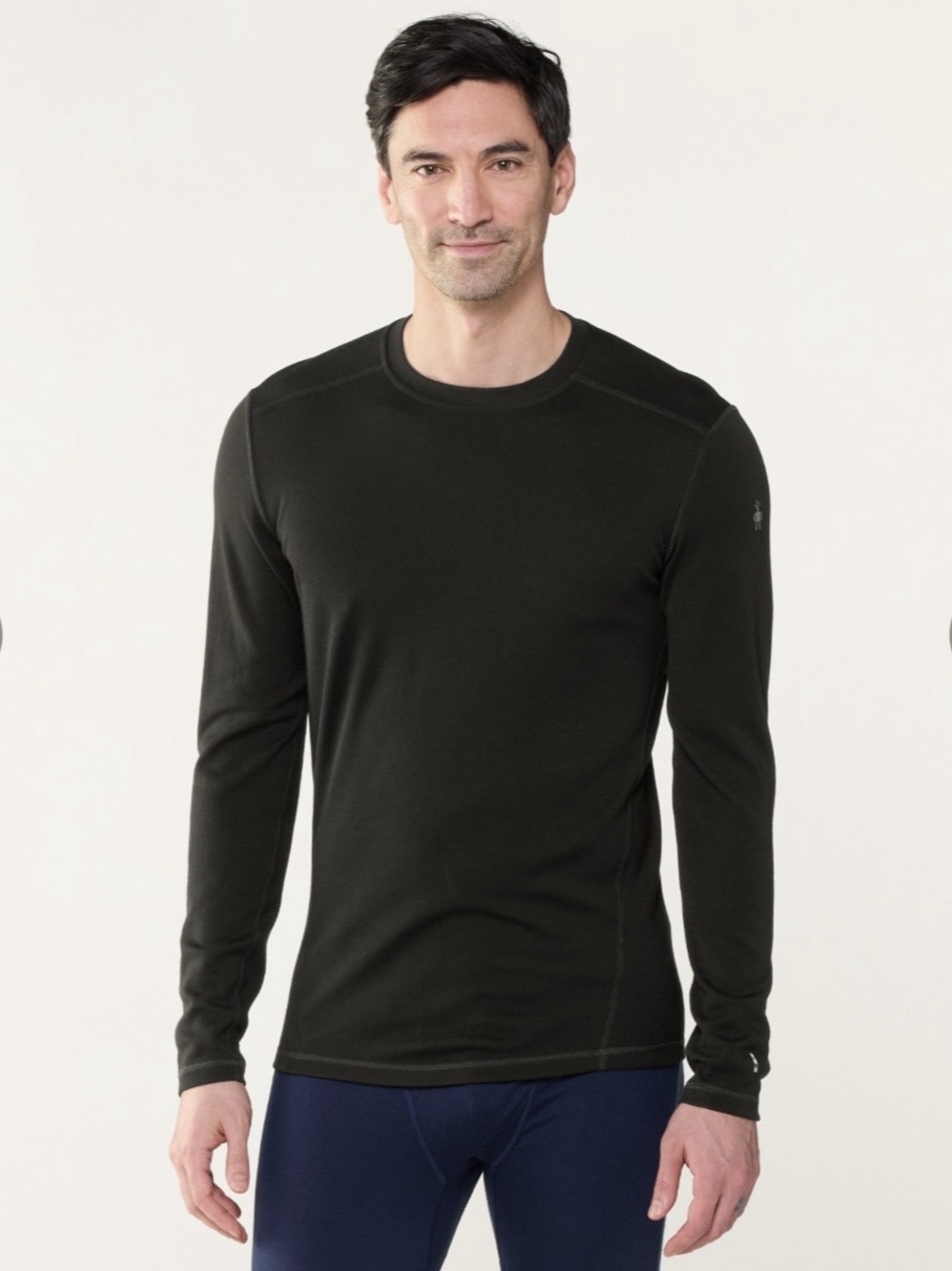 Smartwool Classic Thermal Merino 150 Base Layer Crew Black Medium Athletic Top